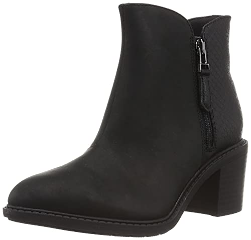 Clarks Damen Scene Zip Mode-Stiefel, Schwarze Kombination, 37 EU von Clarks