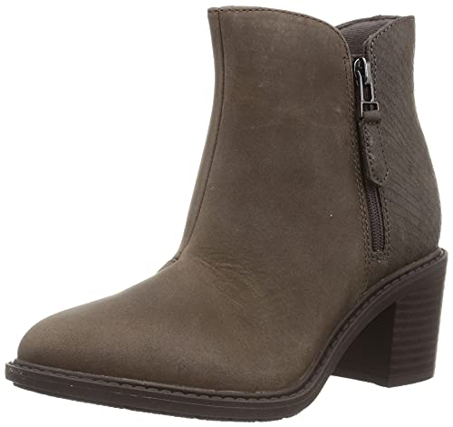 Clarks Damen Scene Zip Mode-Stiefel, Dark Taupe, 36 EU von Clarks