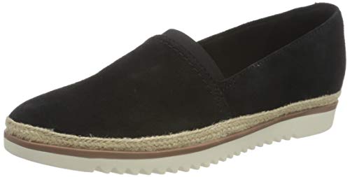 Clarks Damen Serena Paige Sneaker, Schwarzes Wildleder, 39 EU von Clarks