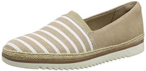 Clarks Damen Serena Paige Sneaker, Sand Textile/Suede Combi, 38 EU von Clarks