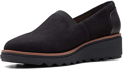 Clarks Damen Sharon Dolly Slipper, Schwarzes Wildleder mit dunkelbrauner Einfassung, 39 EU Clarks Damen Sharon Dolly Slipper, Schwarzes Wildleder mit dunkelbrauner Einfassung, 39 EU von Clarks