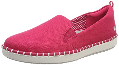 Clarks Damen Step Glow Slip Geschlossene Ballerinas, Rot (Rose) von Clarks