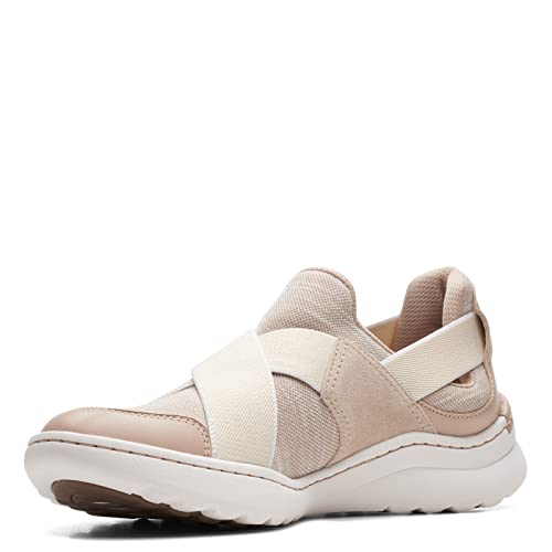 Clarks Damen Teagan Go Sneaker, Sand Combi, 39 EU von Clarks