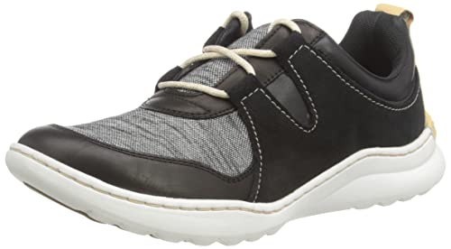 Clarks Damen Teagan Lace Sneaker, Black Combi, 37.5 EU Clarks Damen Teagan Lace Sneaker, Black Combi, 37.5 EU von Clarks