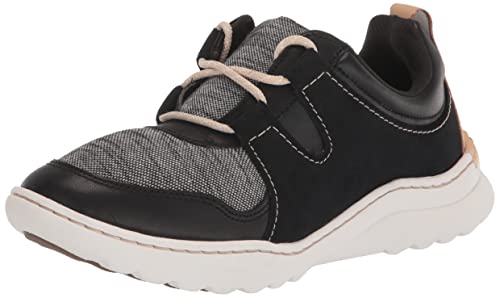 Clarks Damen Teagan Lace Sneaker, Schwarze Kombi, 43 EU von Clarks