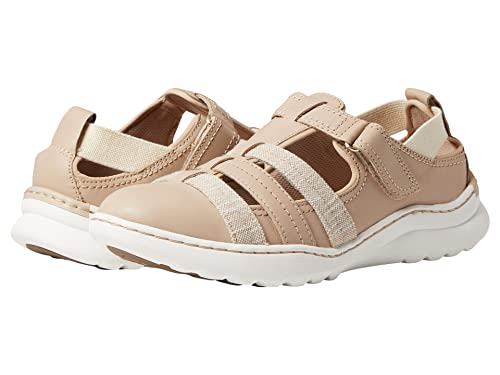Clarks Damen Teagan Step Slipper, Sandfarbenes Leder, 42.5 EU von Clarks