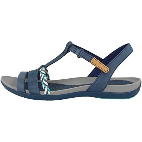 Clarks Damen Tealite Grace T-Spange Sandalen, Blau, 41 EU von Clarks