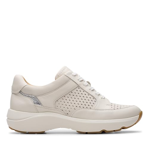 Clarks Damen Tivoli Walk Sneaker, Off White Combi, 38 EU Clarks Damen Tivoli Walk Sneaker, Off White Combi, 38 EU von Clarks