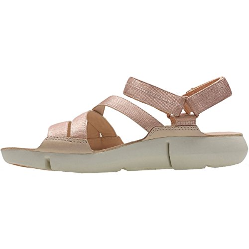 Clarks Damen Tri Sienna Slingback Sandalen, Gold (Rose Gold), 42 EU von Clarks