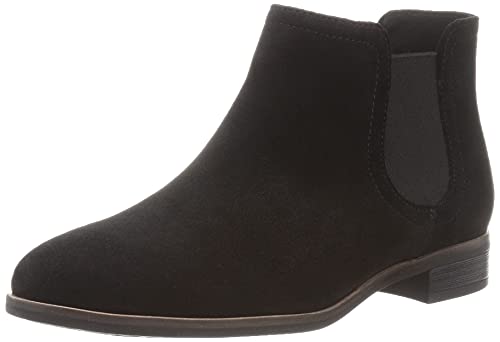 Clarks Damen Trish Chelsea-Stiefel, Schwarzes Wildleder, 37.5 EU von Clarks