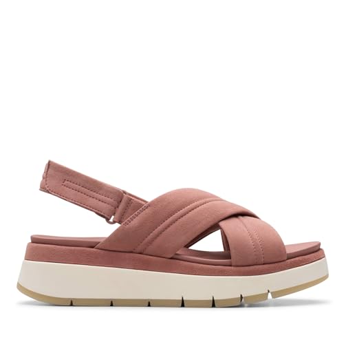 Clarks Damen Tuscan Cross Sandale, Mauve Suede, 41 EU von Clarks