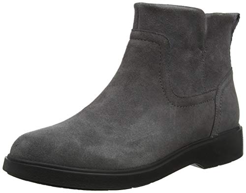 Clarks Damen Un Elda Lo Schlupfstiefel, Grau (Grey Suede Grey Suede) von Clarks