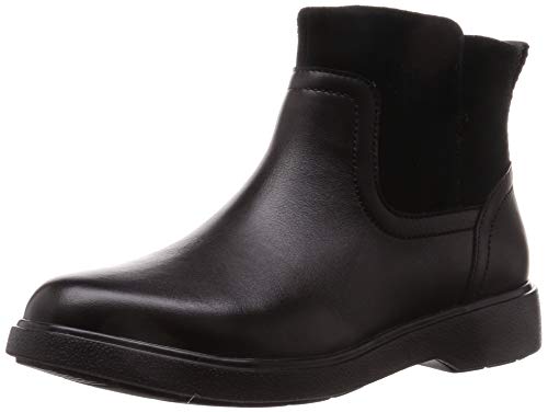 Clarks Damen Un Elda Lo Schlupfstiefel, Schwarz (Black Combi Black Combi) von Clarks