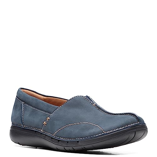 Clarks Damen Un Loop Stride Loafer, Navy Nubuck, 41.5 EU Clarks Damen Un Loop Stride Loafer, Navy Nubuck, 41.5 EU von Clarks