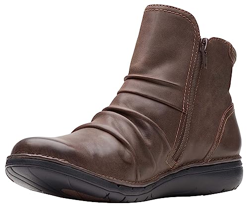 Clarks Damen Un Loop Top Mode-Stiefel, Dark Tan Lea, 39.5 EU von Clarks