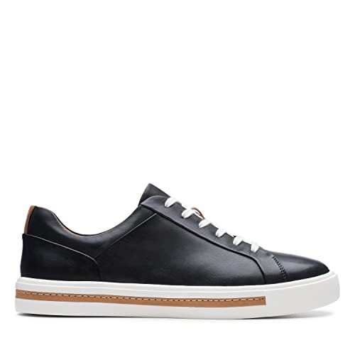 Clarks Damen Un Maui Lace Sneaker, Schwarz (Black Leather), 39 EU von Clarks