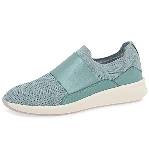 Clarks Damen Un Rio Hausschuh, Turquoise Knit, 39.5 EU von Clarks