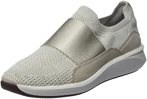 Clarks Damen Un Rio Hausschuh, White Knit, 40 EU von Clarks