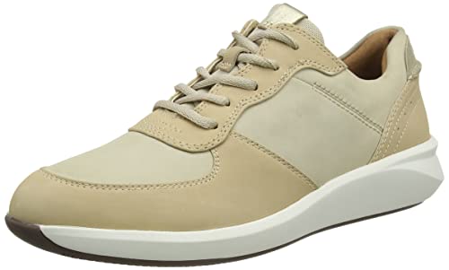 Clarks Damen Un Rio Sprint Sneaker, Light Sand Comb, 37 EU von Clarks