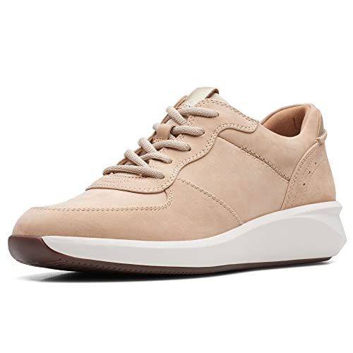 Clarks Damen Un Rio Sprint Sneaker, Light Sand Comb, 39.5 EU von Clarks