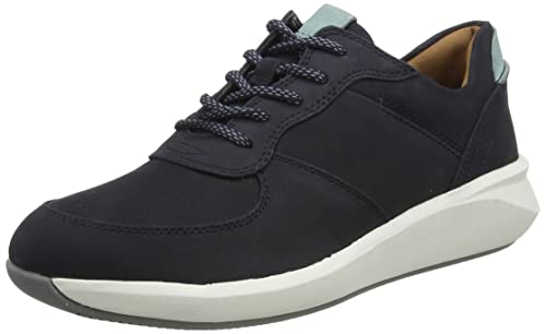 Clarks Damen Un Rio Sprint Sneaker, Navy Nubuck, 40 EU von Clarks