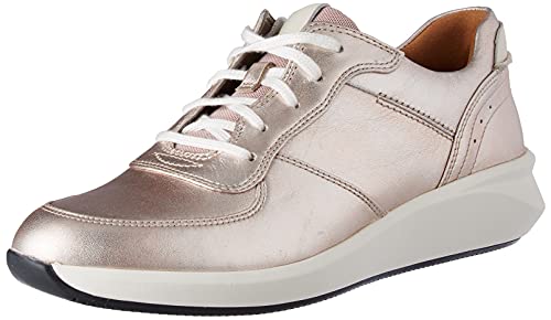 Clarks Damen Un Rio Sprint Sneaker, Platin, 42 EU von Clarks