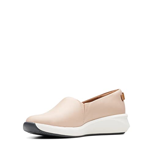 Clarks Damen Un Rio Step Slip On Sneaker, Blau Blush Leather, 42 EU von Clarks