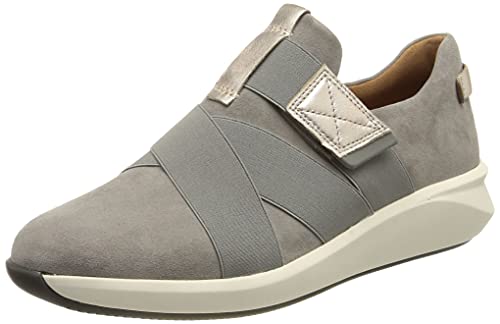 Clarks Damen Un Rio Strap Sneaker, Hellgrau, 41.5 EU von Clarks