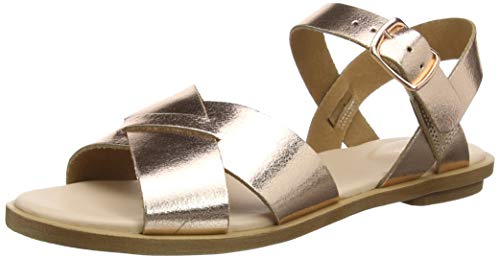 Clarks Damen Willow Gild Slingback Sandalen, Gelb (Rose Gold Rose Gold) von Clarks