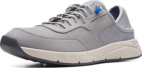 Clarks Davis Low Sneaker, Grey Combi, 10 Medium von Clarks