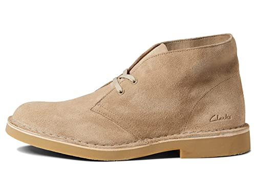 Clarks Men's Derby, Sandfarbenes Wildleder, 45.5 EU von Clarks