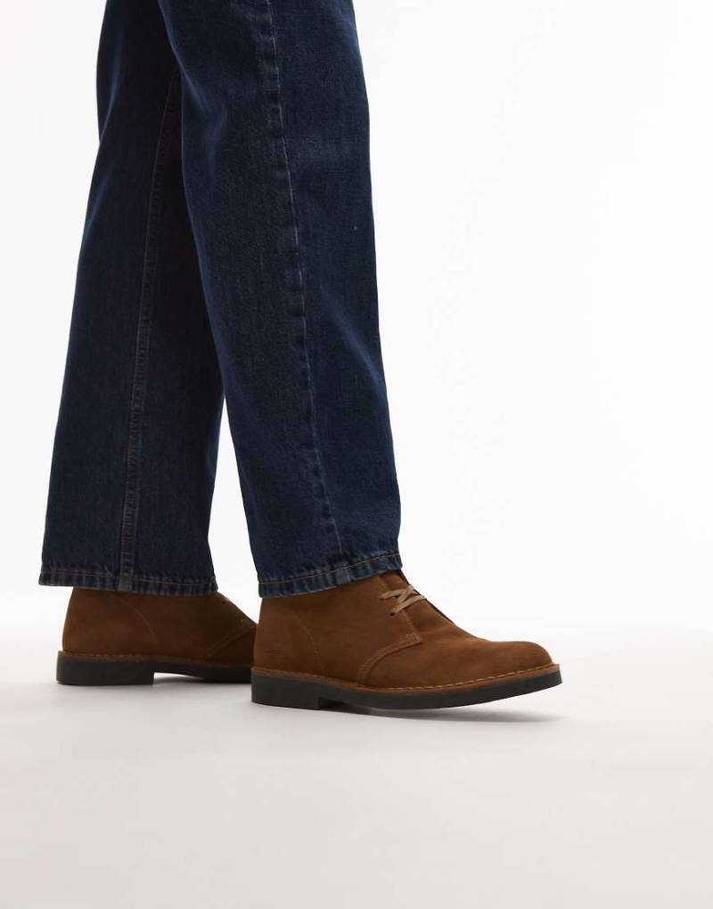 Clarks - Desert Evo - Stiefel aus Wildleder in Cola-Braun von Clarks