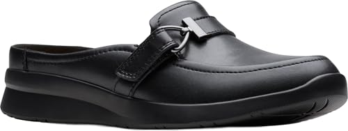 Clarks Ellowyn Amelia Damen-Pantoletten, Schwarz Leder, 40 EU von Clarks