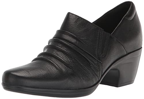 Clarks Women's Emily Cove Pump, Schwarz Leder, 42.5 EU von Clarks