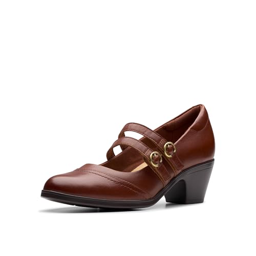 Clarks Emily2 Jane Damen-Pumps, Hellbraunes Leder, 39 EU von Clarks
