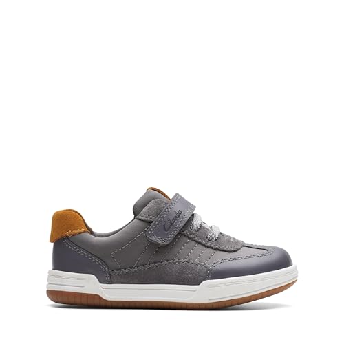 Clarks Fawn Family T Sneaker, Grey, 20 EU von Clarks