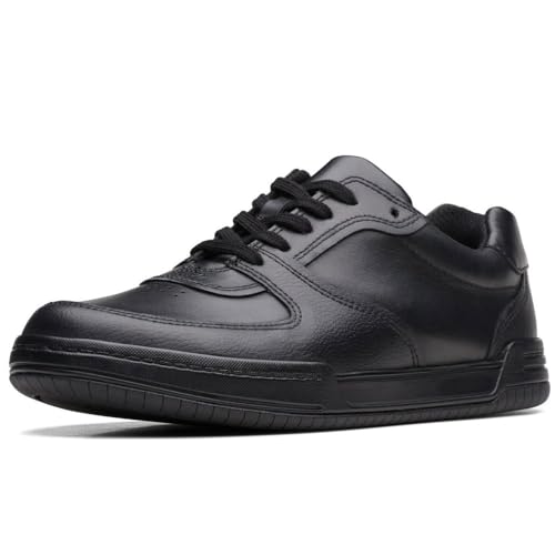 Clarks Fawn Lay Y Sneaker, Black Leather, 39 EU von Clarks