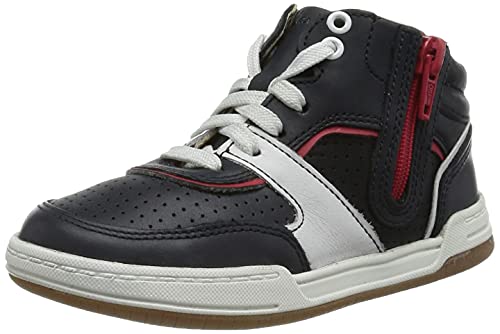 Clarks Jungen Fawn Peak T Sneaker, Navig Leder, 20 EU von Clarks