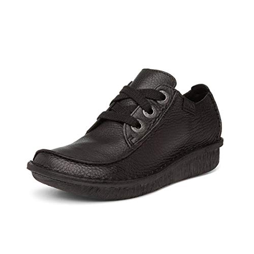 Clarks Damen Funny Dream Brogue, Schwarzes Leder, 35.5 EU von Clarks