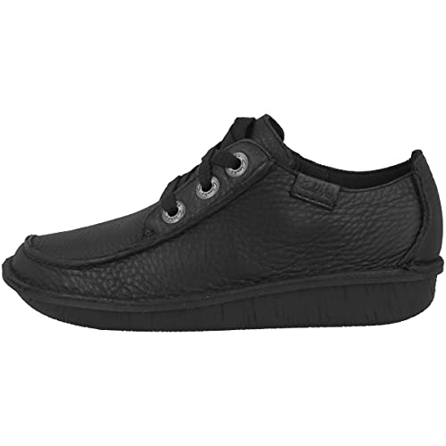 Clarks Damen Funny Dream Brogue, Black Leather, 36 EU von Clarks
