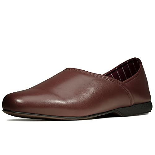 Clarks Harston Elite Slipper aus Leder, Schwarz, burgunderfarben, 42 EU von Clarks