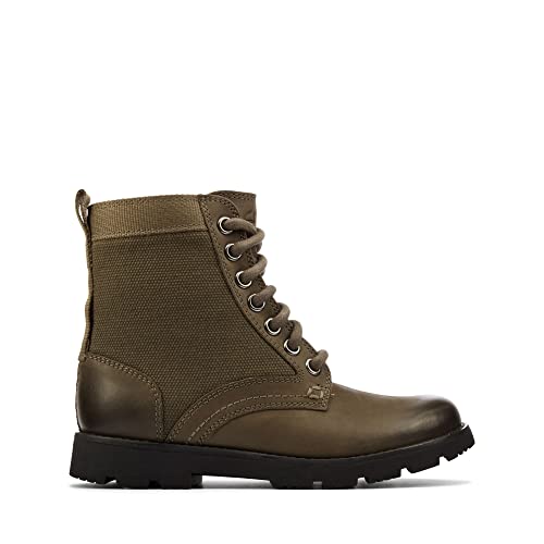 Clarks Heath Chard T Halblange Stiefel, Khaki Leder, 27.5 EU von Clarks