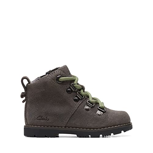 Clarks Heath Hike O Combat Boot, Grey, 32.5 EU von Clarks