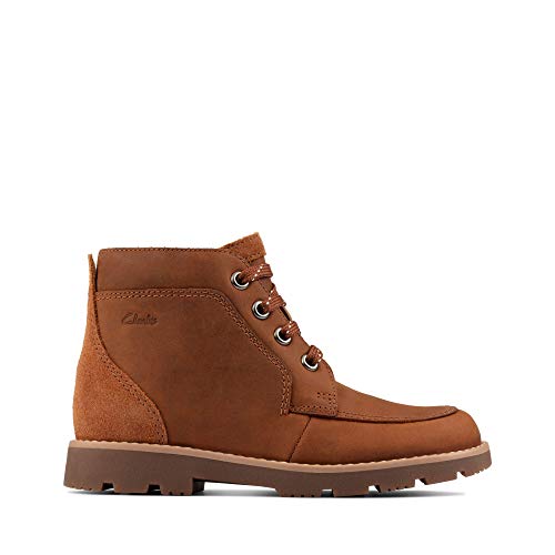 Clarks Jungen Heath Lace K Chukka-Stiefel, Tan Leather, 29 EU von Clarks