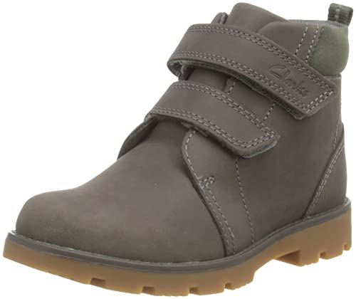 Clarks Heath Strap K Combat Boot, Grey, 27.5 EU von Clarks