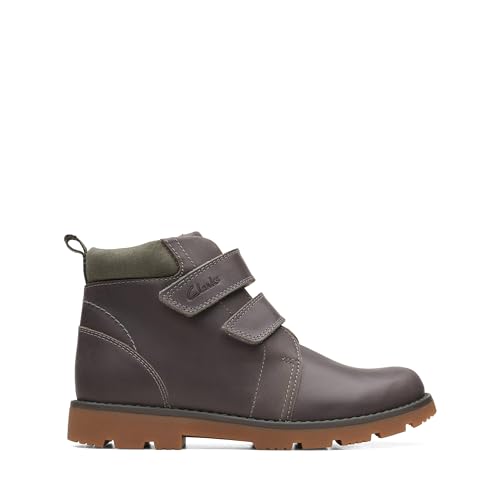 Clarks Heath Strap K Combat Boot, Grey, 29 EU von Clarks