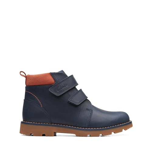 Clarks Jungen Heath Lace K Combat Boot, Navy, 31 EU von Clarks