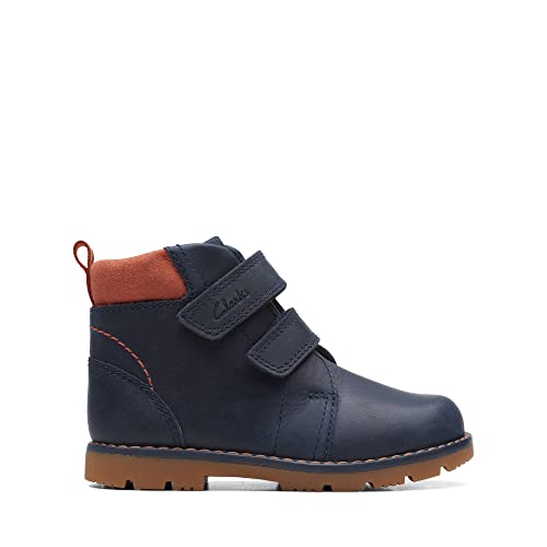 Clarks Heath Strap T Combat Boot, Navy, 21 EU von Clarks