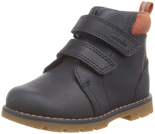 Clarks Heath Strap T Combat Boot, Navy, 21 EU von Clarks