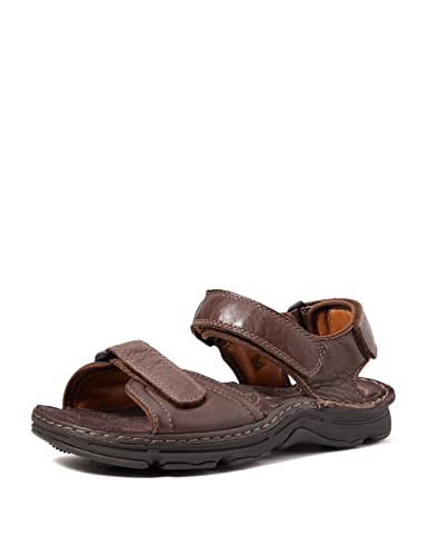 Clarks Herren ATL Part Sandalen, Braun (Dark Brown Lea), 42 von Clarks